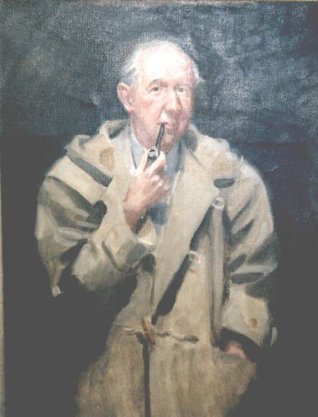 Oil portrait of Nevil Shute Norway