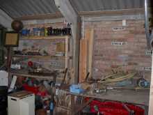 Store house with WWII sign's