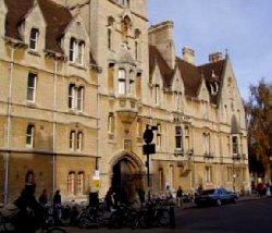 Front facade of Balliol College, Oxford