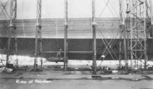 Starboard side of the nearly completed R100