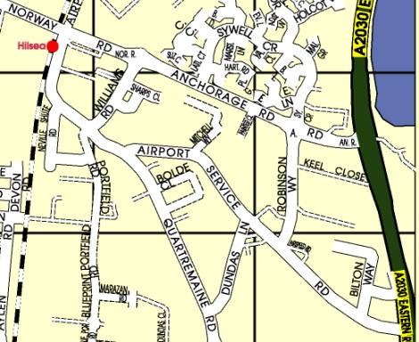 Map of the old Portsmouth Aerodrome