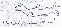 Laughing Fish drawing