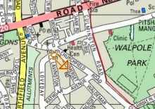 Map of 16 Somerset Rd West Ealing in London