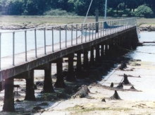 Re-built jetty at Exbury