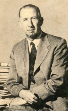 Shute on a 1952 dust jacket of The Far Country