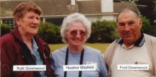 Ruth Greenwood, Heather Mayfield and Fred Greenwood