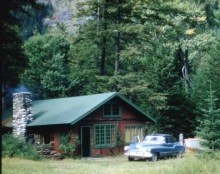 Dr Gilstrap's idyllic cabin in Oregon
